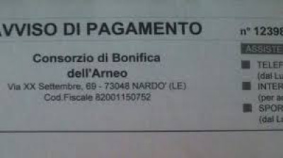 CONSORZIO DI BONIFICA DI ARNEO - AVVISI DI PAGAMENTO CONTRIBUTO DI BONIFICA P...