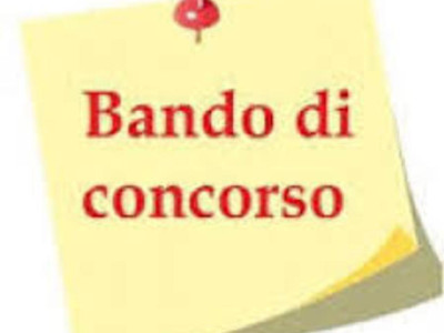 CONCORSO PUBBLICO, PER ESAMI, PER LA COPERTURA DI N. 2 POSTI DI ISTRUTTORE DI...