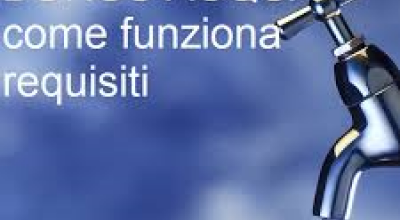 IN ARRIVO IL BONUS IDRICO PER LE FAMIGLIE IN DIFFICOLTA'