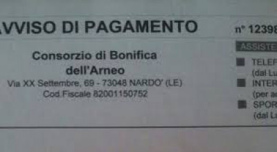 CONSORZIO DI BONIFICA DI ARNEO - AVVISI DI PAGAMENTO CONTRIBUTO DI BONIFICA P...