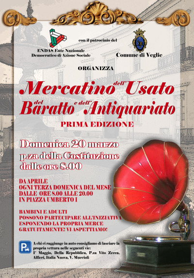 MERCATINO DELL'USATO, DEL BARATTO E DELL'ANTIQUARIATO