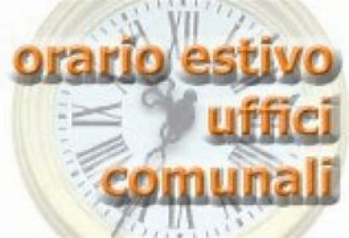 Avviso Orario estivo Uffici Comunali