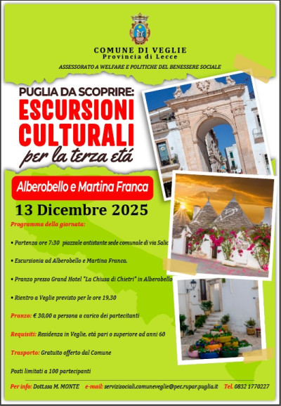 PROGETTO “PUGLIA DA SCOPRIRE: ESCURSIONI CULTURALI PER LA TERZA ET&Aacu...