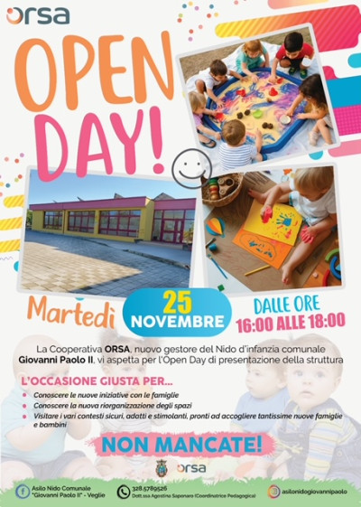 OPEN DAY ASILO NIDO GIOVANNI PAOLO II