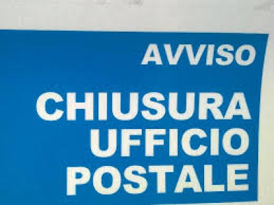 AVVISO CHIUSURA UFFICIO POSTALE NELLA GIORNATA DEL 23 OTTOBRE 2019