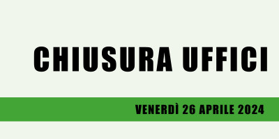 Chiusura uffici comunali venerdì 26 aprile 2024