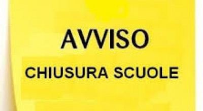 CHIUSURA SCUOLE  NELLE GIORNATE DEL 9 E 10 GENNAIO 2017.