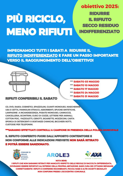 PIÙ RICICLO, MENO RIFIUTI INDIFFERENZIATI!♻️