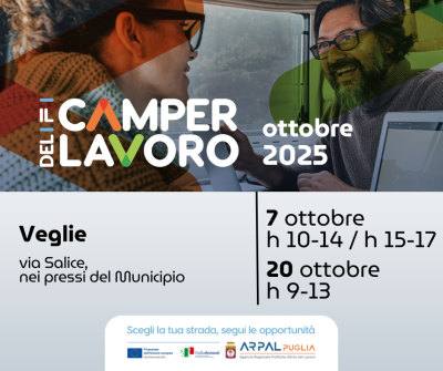 NUOVE DATE CAMPER DEL LAVORO - ARPAL PUGLIA